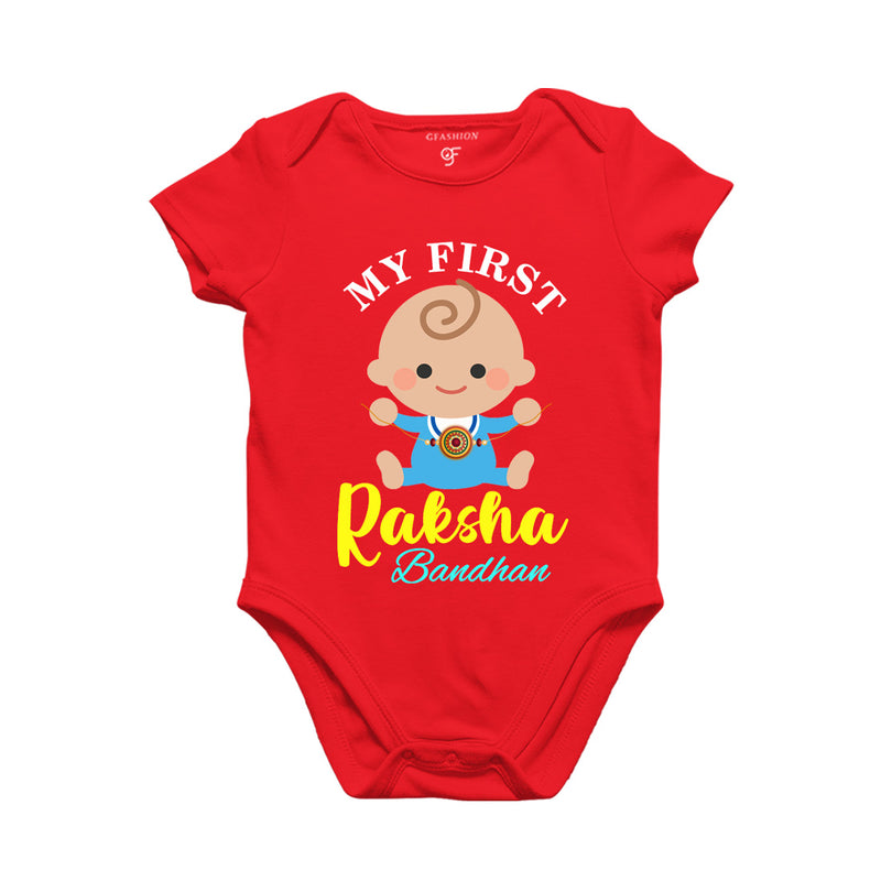 My First Raksha bandhan Baby Rompers-onesie-bodysuit