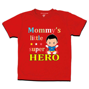 mommy's little super hero kids combo boys t shirt