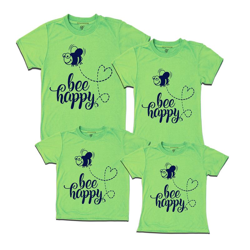 bee happy group t shirts set of 4