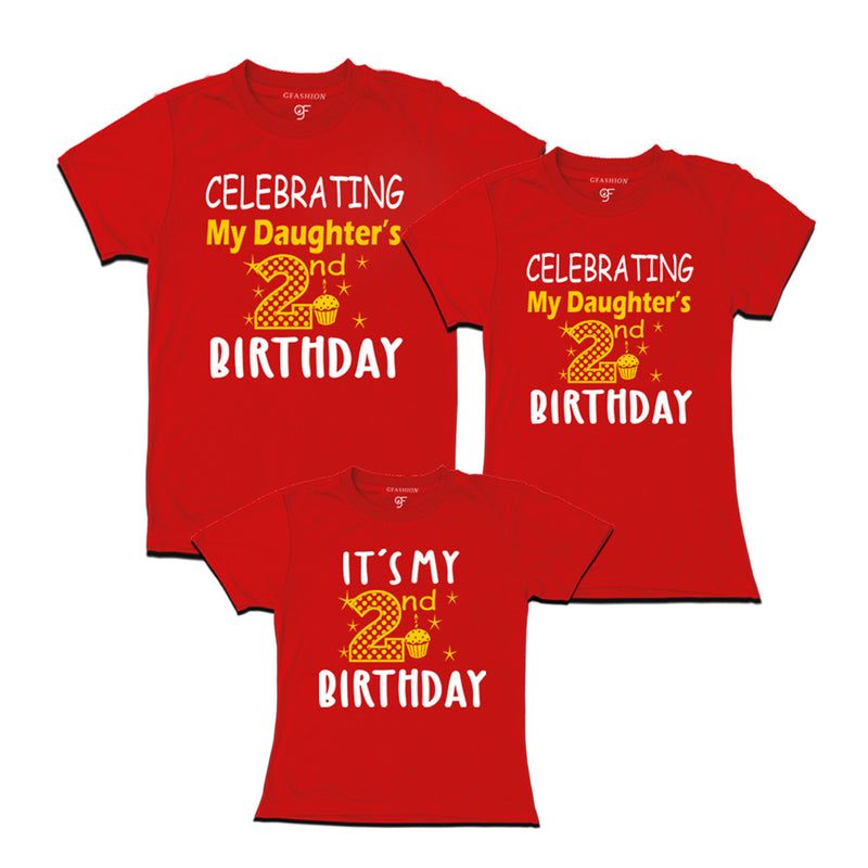 2nd birthday girl t shirt with family