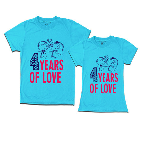  4-years-of-love-t-shirts-Sky Blue