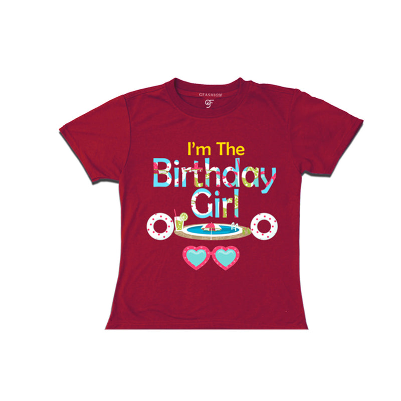 Pool Party theme Birthday Girl T-shirt