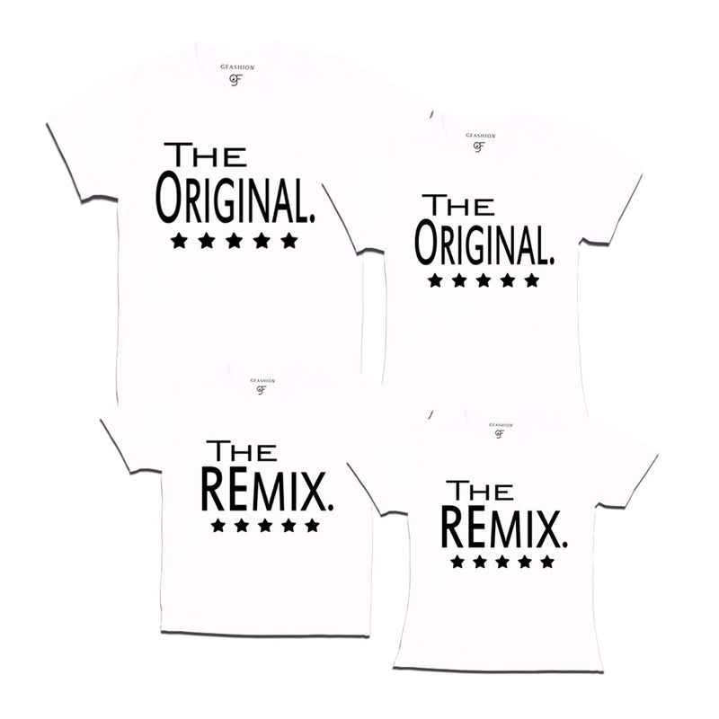 the original the remix Matching Family tees set of 4