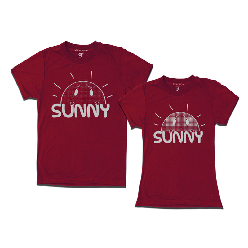 couples vacation t shirts for summer maroon