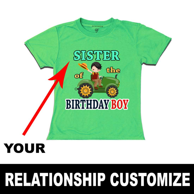 Farmer Theme Birthday Boy's Relation Customize T shirt