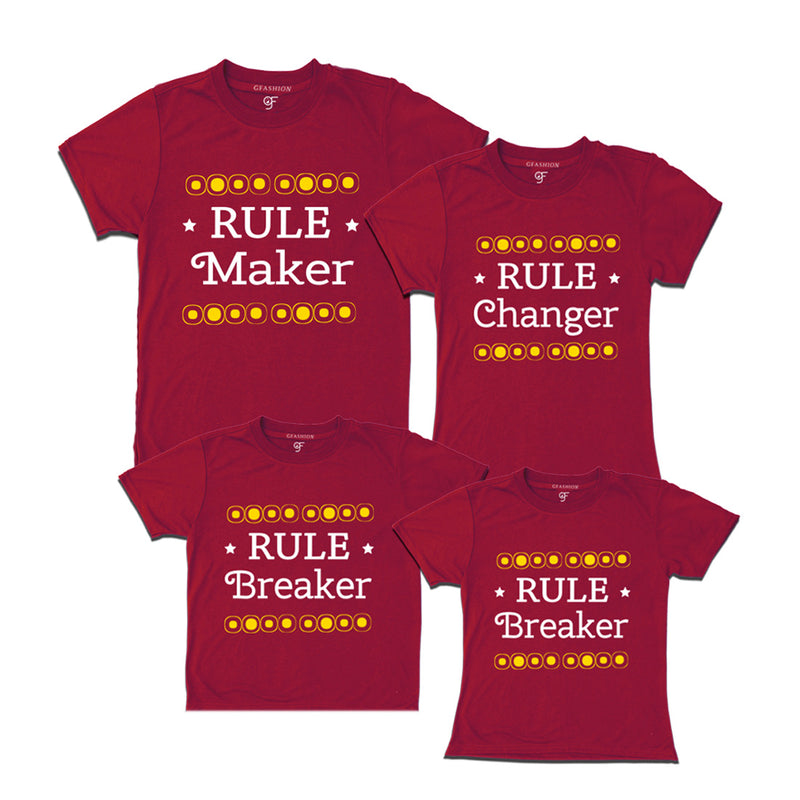 Rule Maker-Changer Breaker T-shirts For Family