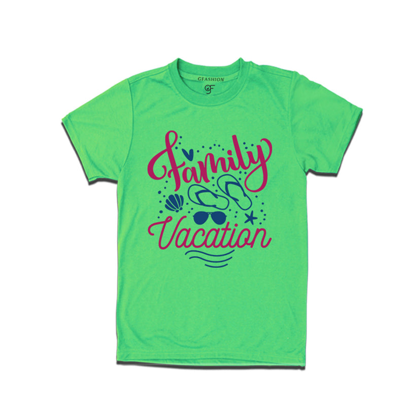 Family Vacation  T-shirts in Pista Green Color available @ gfashion.jpg
