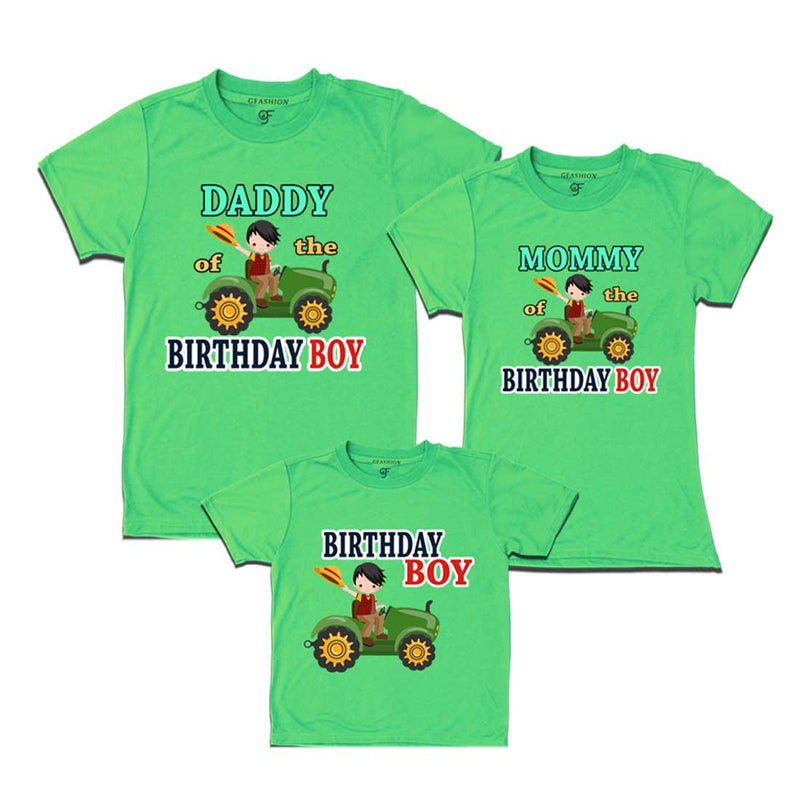 Farmer Theme Birthday Boy T-shirts For Family