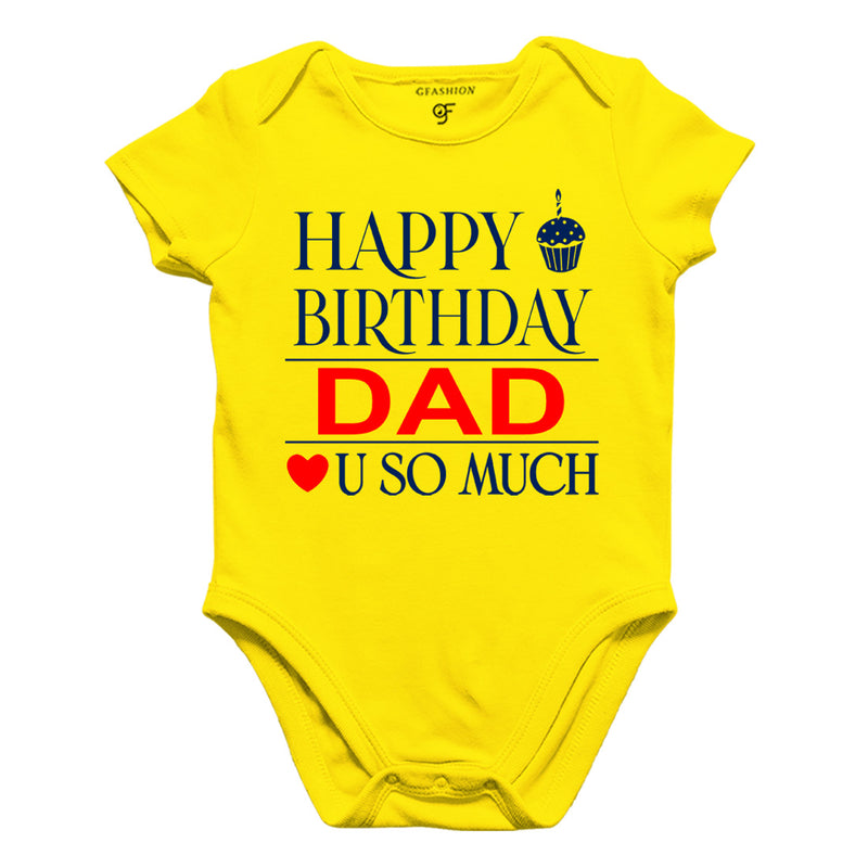Happy Birthday Dad Love u so much-Body suit-Rompers in Yellow Color available @ gfashion.jpg