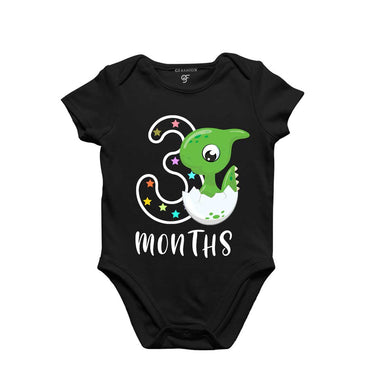 Three Month Baby Bodysuit-Rompers in Black Color avilable @ gfashion.jpg