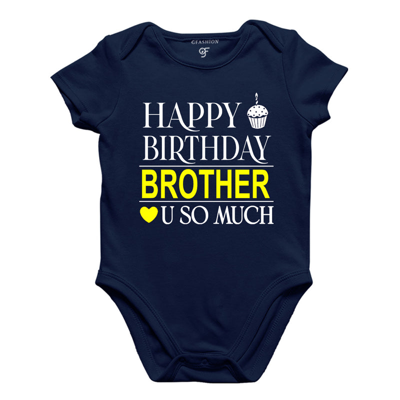 Happy Birthday Brother Love u so much-Body suit-Rompers in Navy Color available @ gfashion.jpg