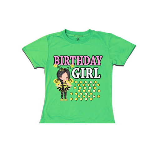 Bee Theme Birthday Girl T-shirts