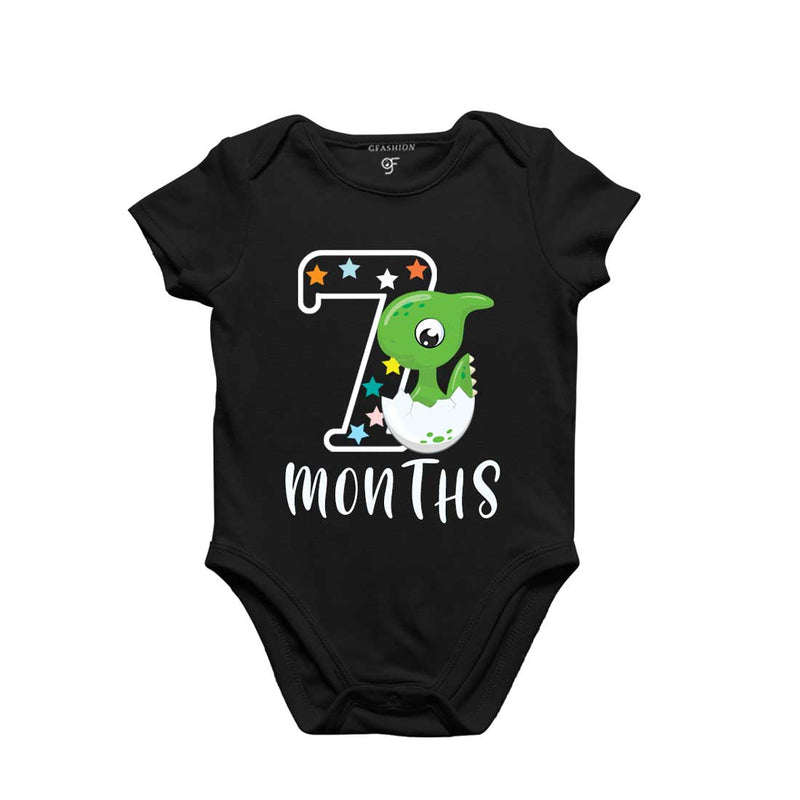 Seven Month Baby Bodysuit-Rompers in Black Color avilable @ gfashion.jpg