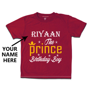 Celebrating Birthday T-shirts with Prince Name-group in Maroon Color available @ gfashion.jpg