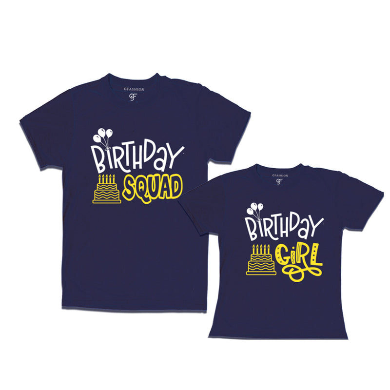 Birthday Squad Dad & Birthday Girl T-shirts