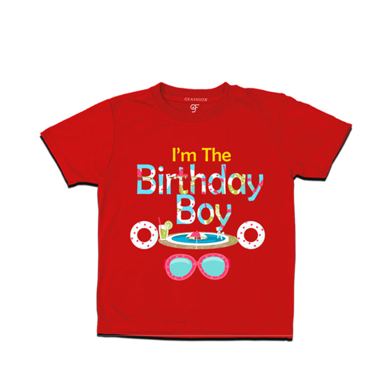 Pool Party theme Birthday Boy T-shirt