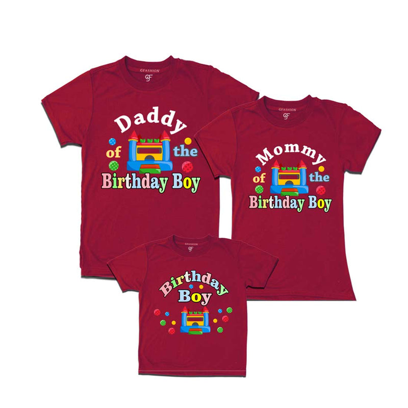 Bounce House Theme Birthday Boy T-shirts with family