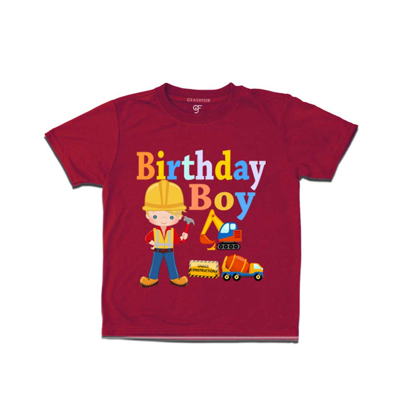 Construction theme Birthday Boy T-shirts
