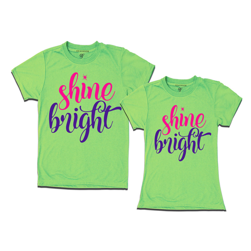 matching couples t-shirt for shine bright