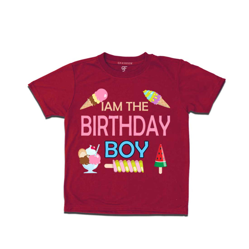 Ice Cream Theme Birthday boy T-shirt