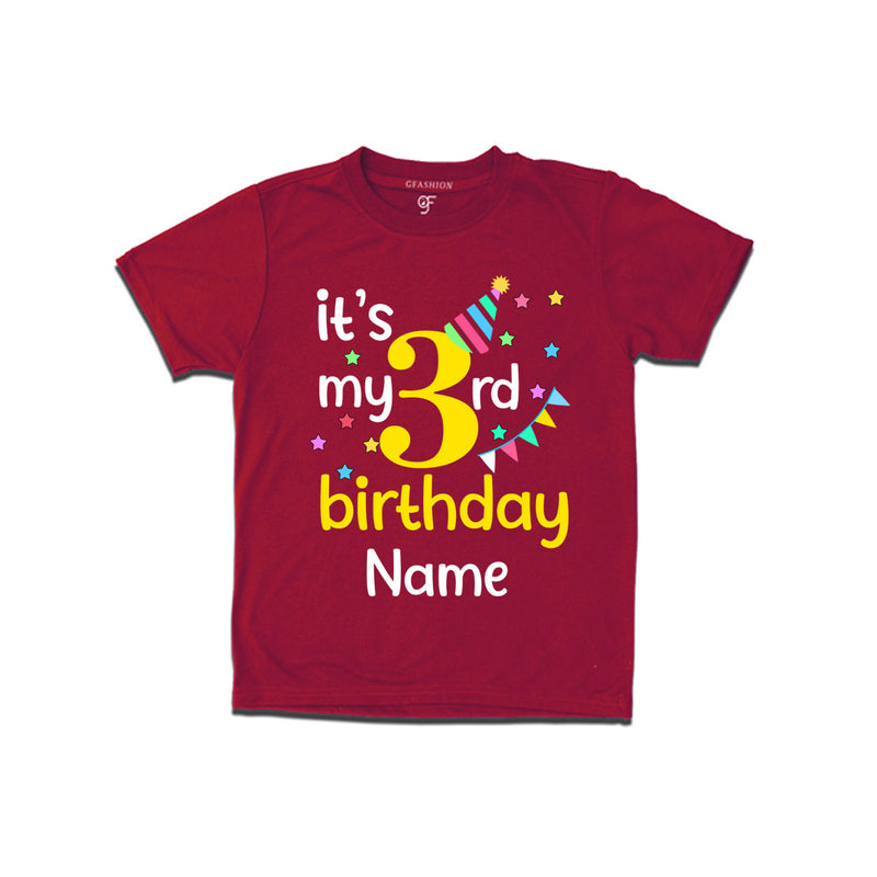 It's my 3rd birthday t shirts for boys-girls