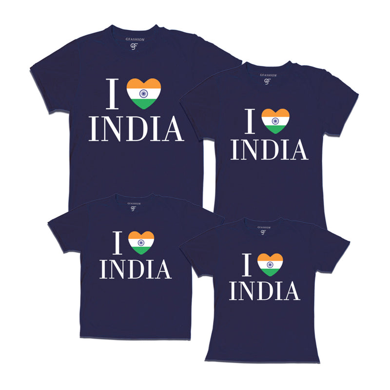 I love India Family T-shirts in Navy Color available @ gfashion.jpg