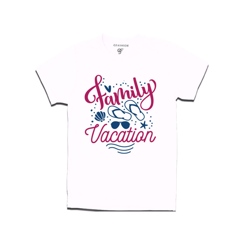 Family Vacation  T-shirts in White Color available @ gfashion.jpg