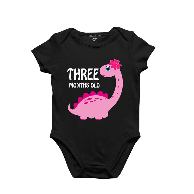 Three Month Baby Bodysuit-Rompers in Black Color avilable @ gfashion.jpg