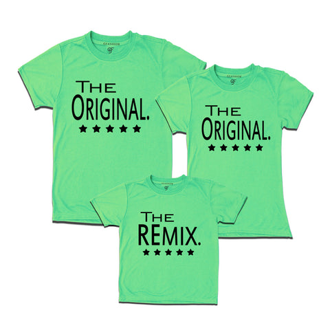 the original the remix  dad mom son t shirts