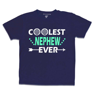 coolest nephew ever t shirts-navy-gfashion
