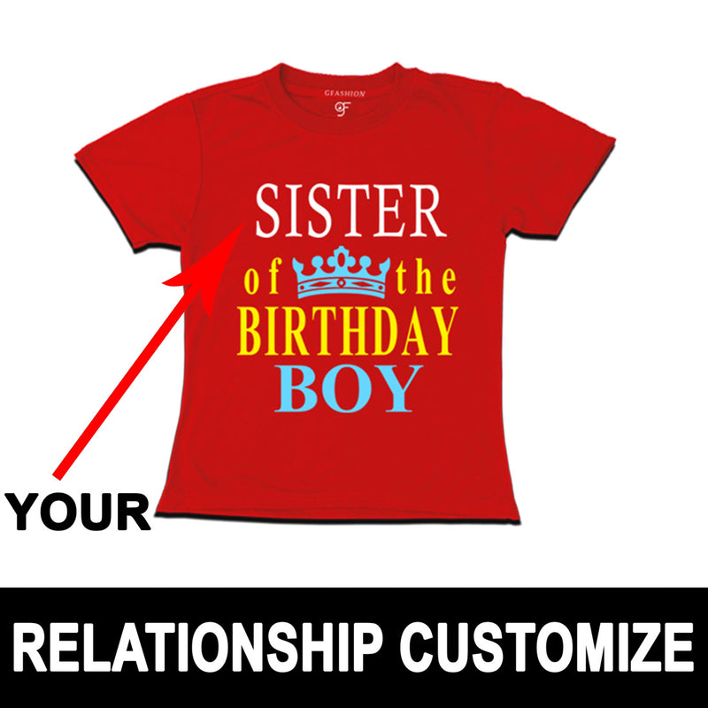 Birthday Boy's Realtion Customize T-shirts