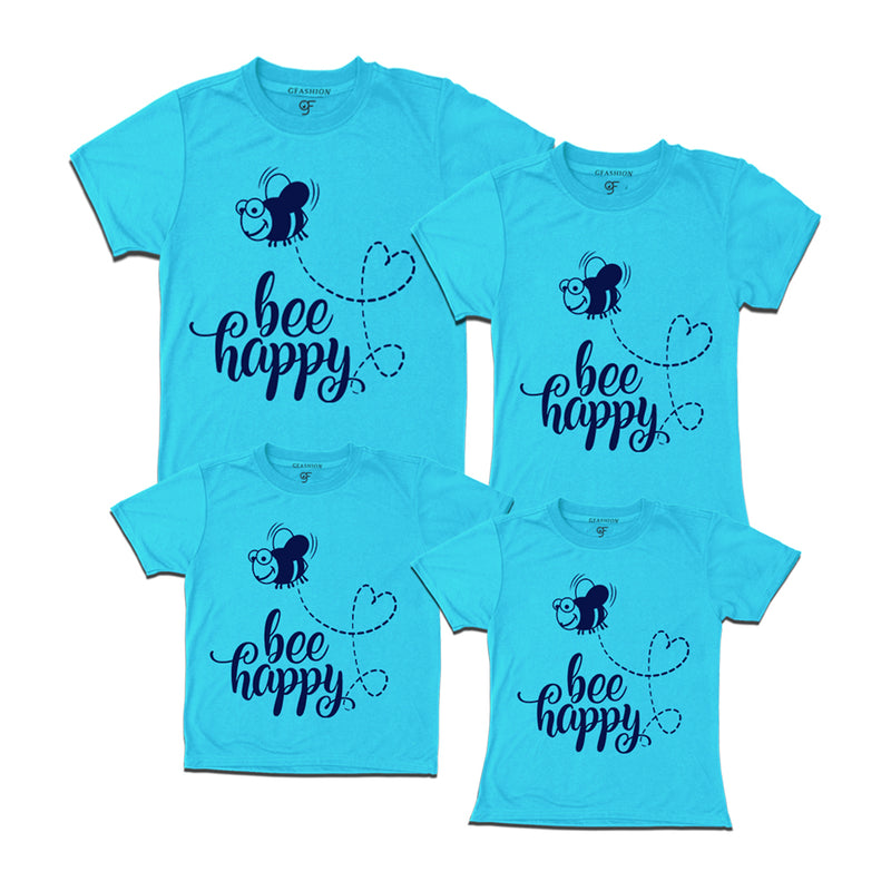 bee happy group t shirts set of 4