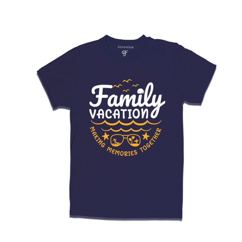 Family Vacation Makes Memories Together T-shirts in Navy Color available @ gfashion.jpg