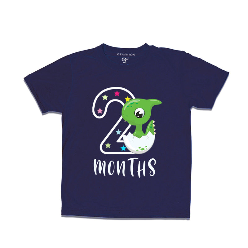 Two Month Baby T-shirt in Navy Color avilable @ gfashion.jpg