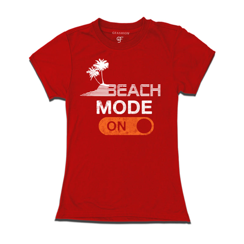 women's beach mode on t shirts