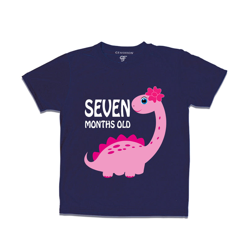 Seven Month Old Baby T-shirt in Navy Color avilable @ gfashion.jpg