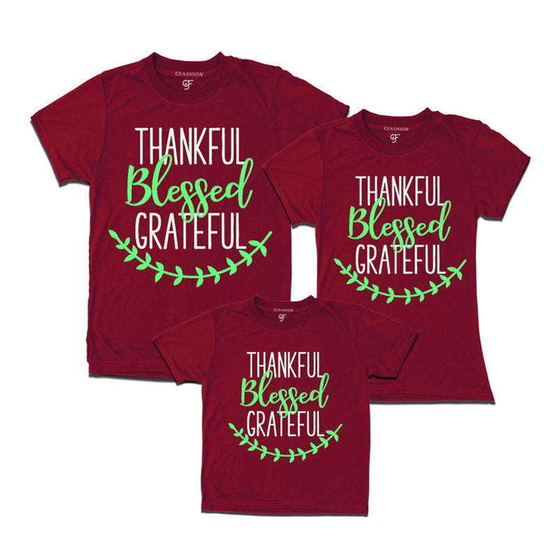 thankful blessed grateful teeshirts