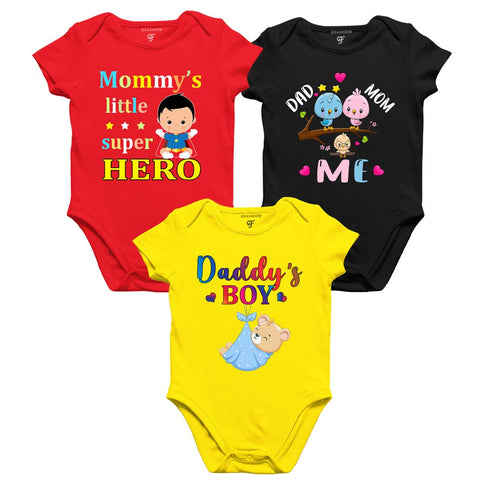 mommy's little super hero baby boy onesie combo 3