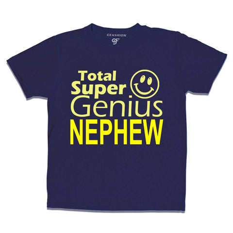 Super genius Nephew T-shirts-navy-gfashion