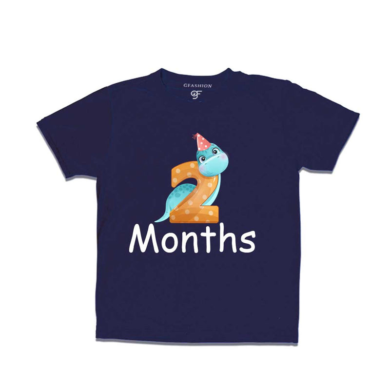 Two Month Baby T-shirt in Navy Color avilable @ gfashion.jpg