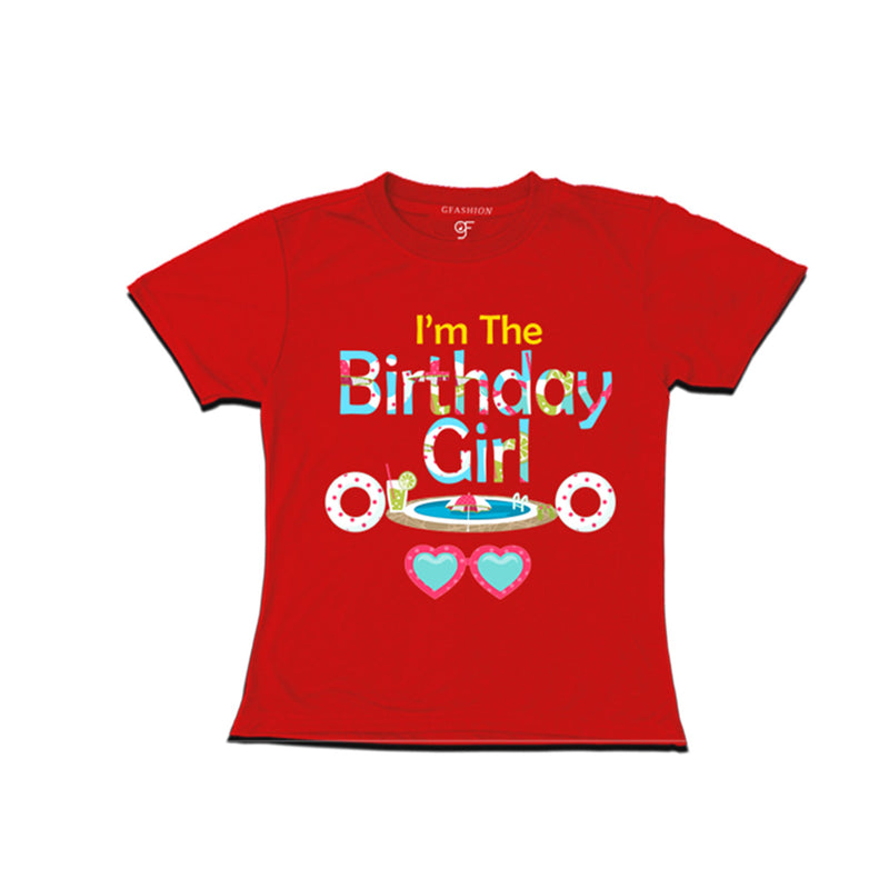 Pool Party theme Birthday Girl T-shirt