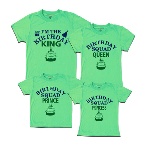 Birthday king T- shirts with birthday squad queen prince princess
