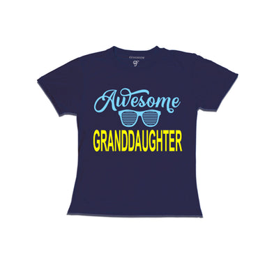 Awesome Granddaughter T-shirts-navy-gfashion