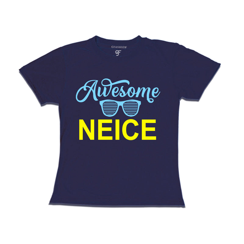 Awesome Neice T-shirts-navy-gfashion