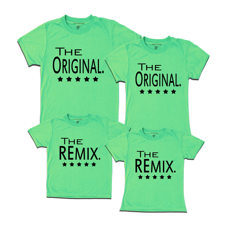 the original the remix Matching Family tees set of 4