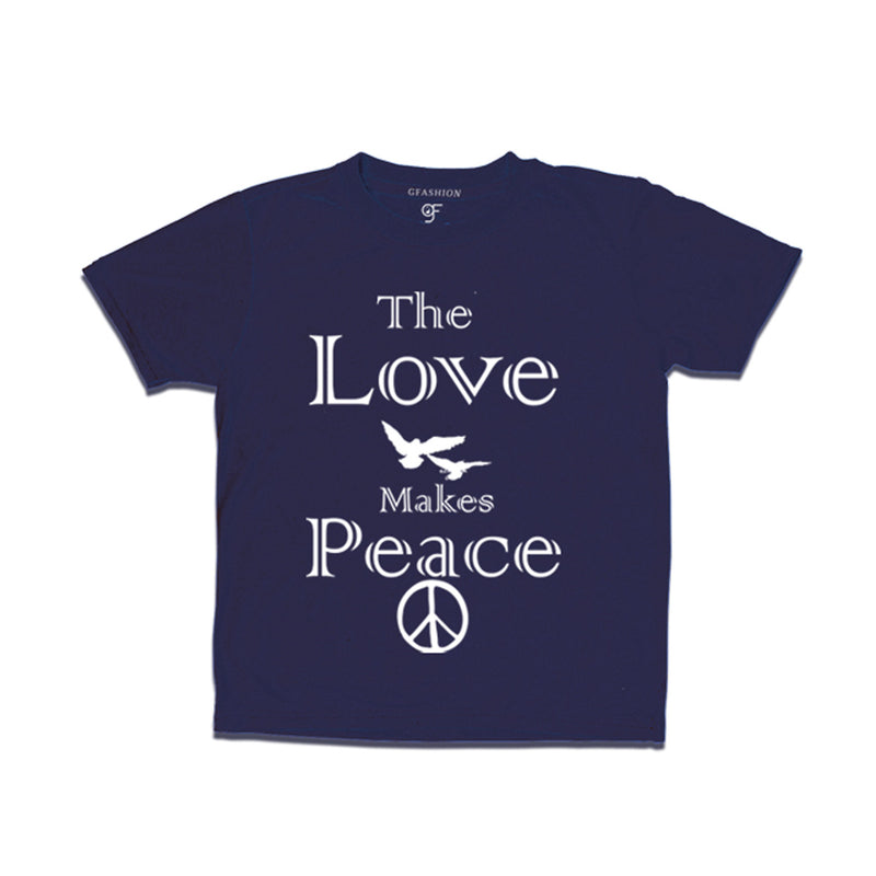 the love makes peace t shirt for boys
