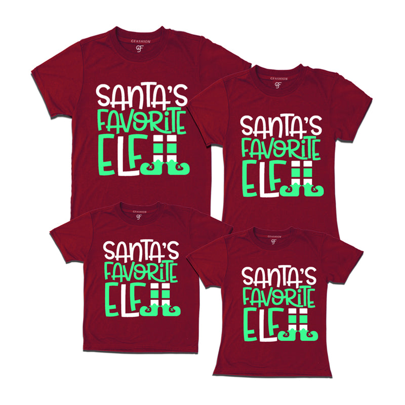 santa favorite elf t shirts