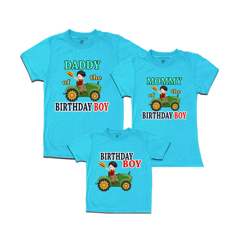 Farmer Theme Birthday Boy T-shirts For Family