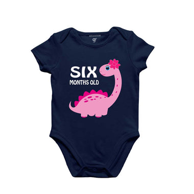 Six Month Baby Bodysuit-Rompers in Navy Color avilable @ gfashion.jpg