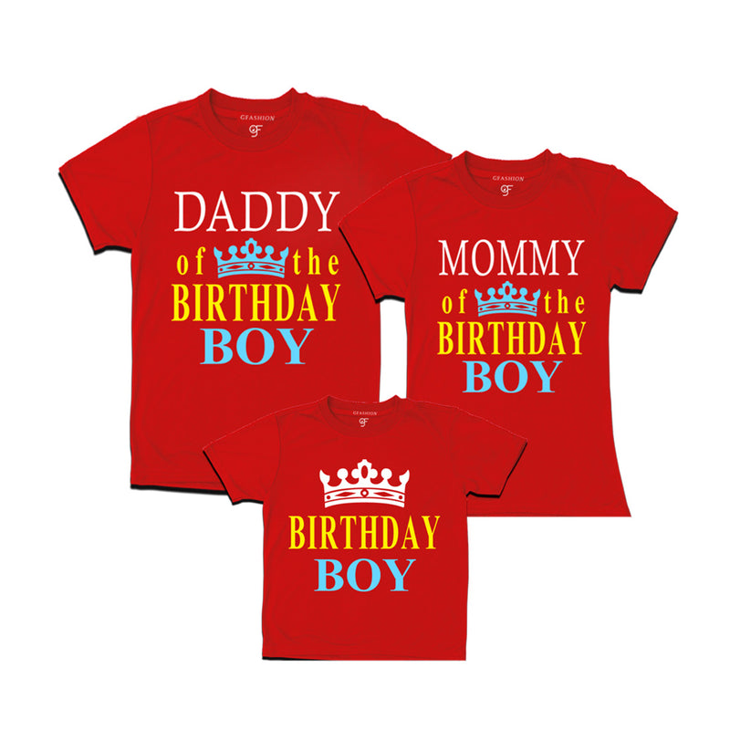 Dad, Mom with Birthday Boy T- shirts